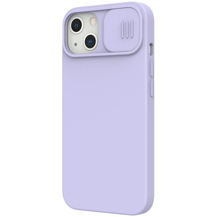 UTGATT5 - Nillkin CamShield Silky Silikon Skal iPhone 13 - Lila