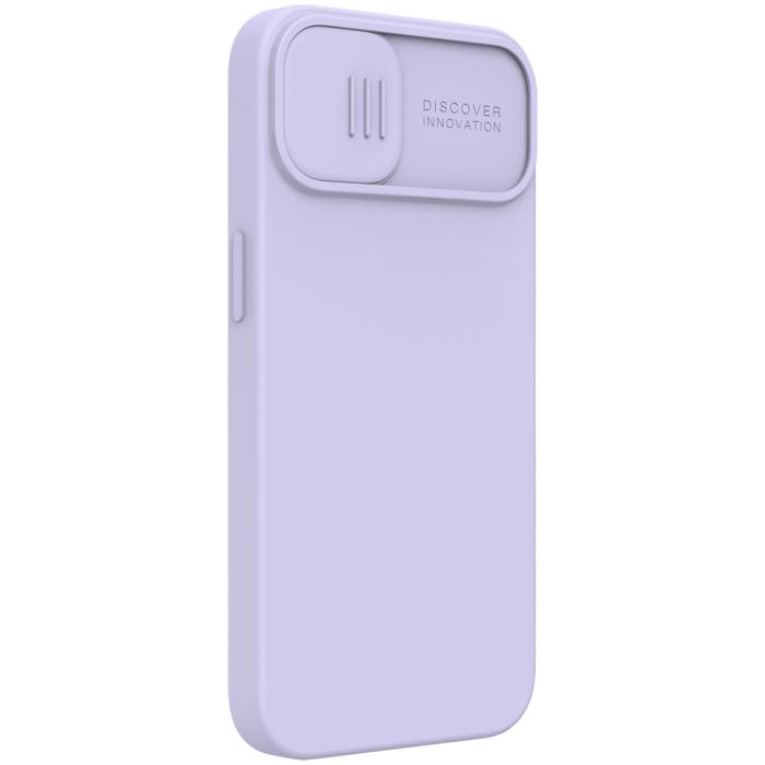 UTGATT5 - Nillkin CamShield Silky Silikon Skal iPhone 13 - Lila