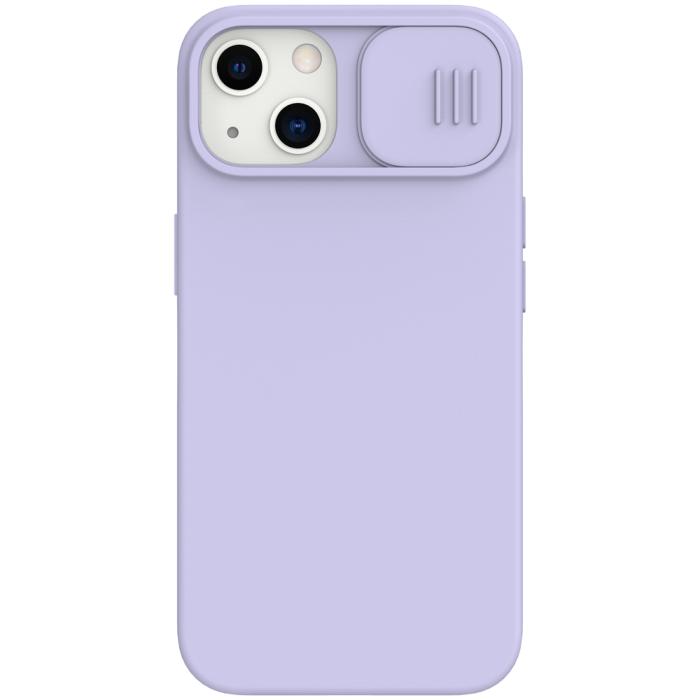 UTGATT5 - Nillkin CamShield Silky Silikon Skal iPhone 13 - Lila