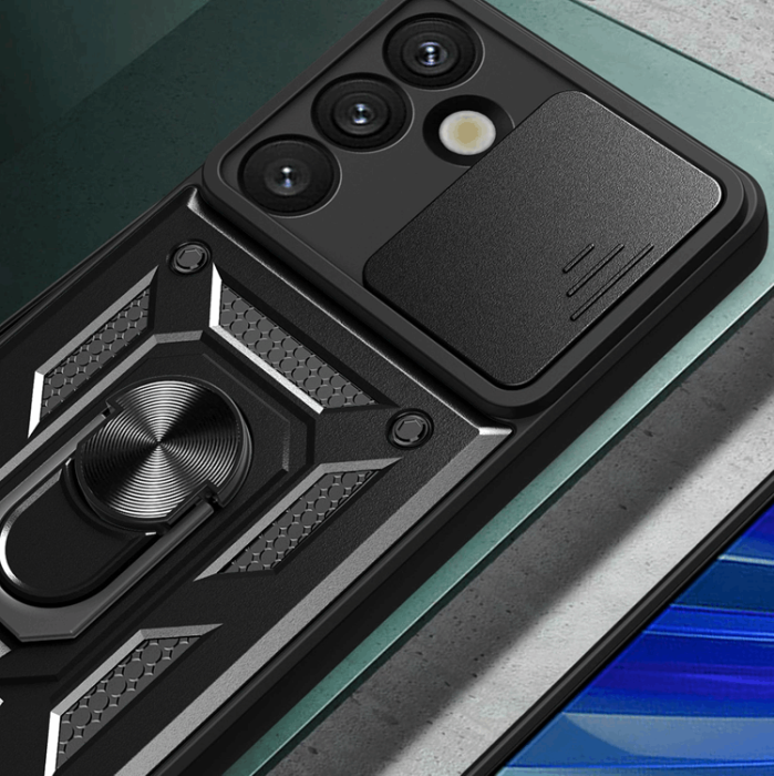 OEM - Galaxy S25 Mobilskal Hybrid Armor Camshield - Blå