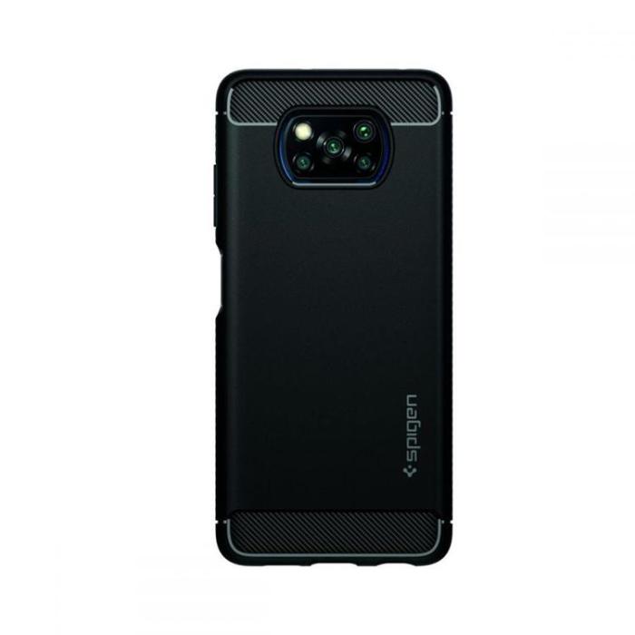 Spigen - Spigen Rugged Armor Skal Xiaomi Poco X3 / X3 Pro / X3 NFC - Matte Svart