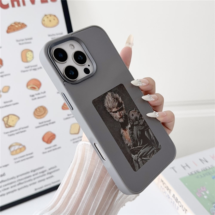 A-One Brand - iPhone 16 Pro Max Mobilskal E Ink 4-Color Display - Vit