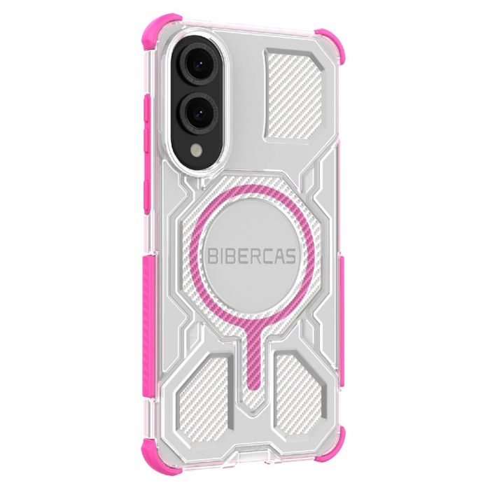BIBERCAS - BIBERCAS Galaxy S25 Edge Mobilskal MagSafe J-16 - Rosa