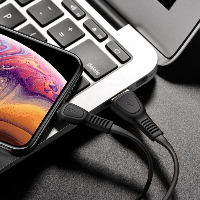 Hoco - HOCO Noah USB-A till Lightning kabel X40 1m Svart