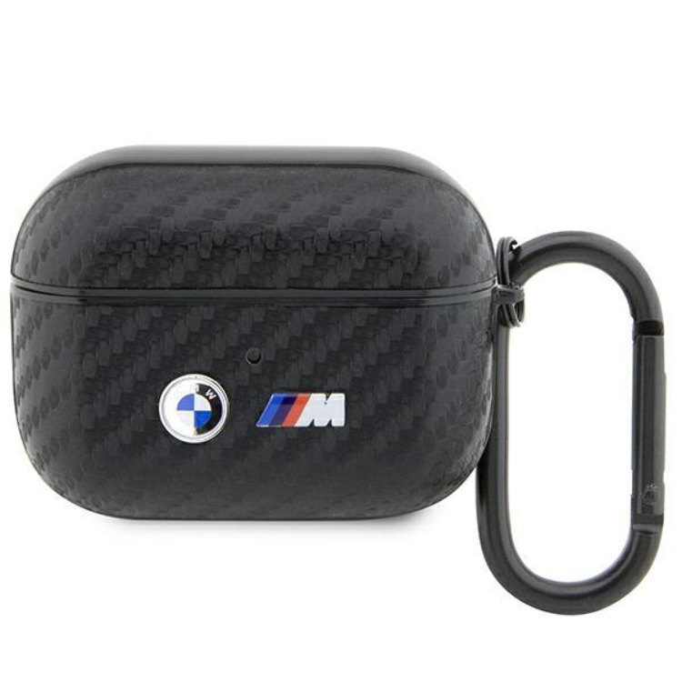 BMW Airpods Pro Skal Carbon Double Metal Logo - Svart | 2353 | AlltMobil