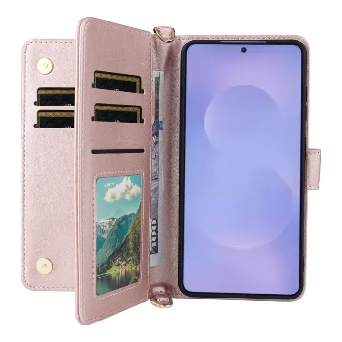 OEM - Samsung Galaxy S26 / S26 Pro Plånboksfodral Konstläder - Rosa