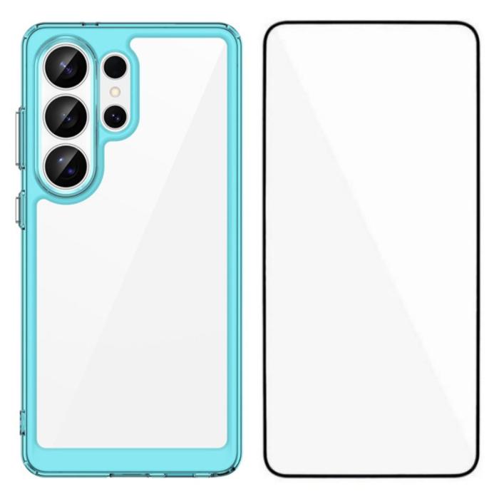 OEM - WANLONFENG Mobilskal till Samsung Galaxy S26 Ultra TPU XC Serie Transparent Blå