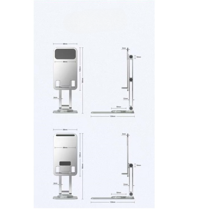 OEM - Rotating Mobilhållare K51 - Silver