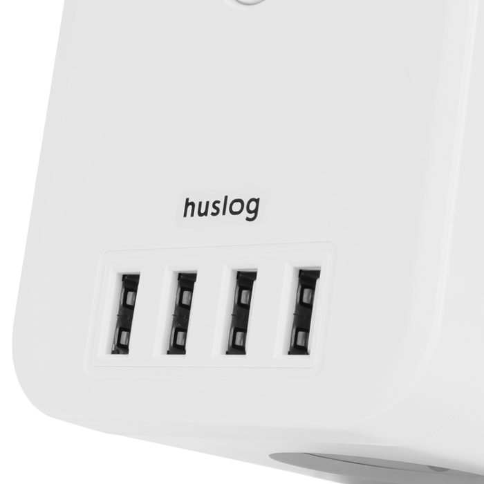 Huslog - Huslog Cube Extension Cord 3 Sockets EMX-190224 - Vit