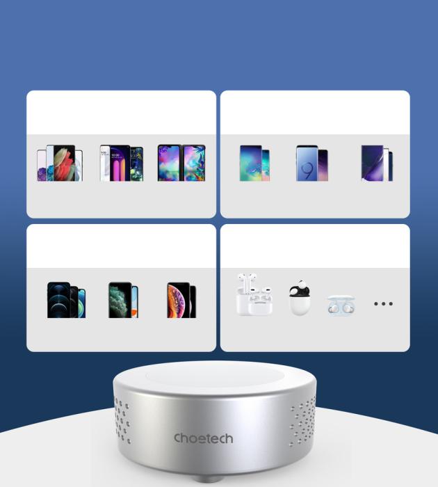 UTGATT1 - Choetech MagSafe Qi Trådlös Laddare 15W , USB-C Kabel - Silver