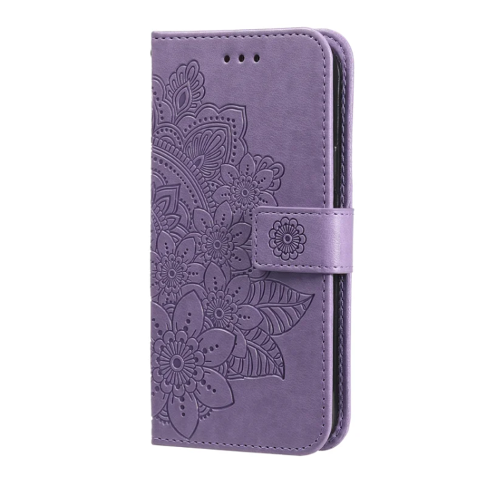 A-One Brand - iPhone 17 Pro Max Plånboksfodral Floral Pattern - Lila