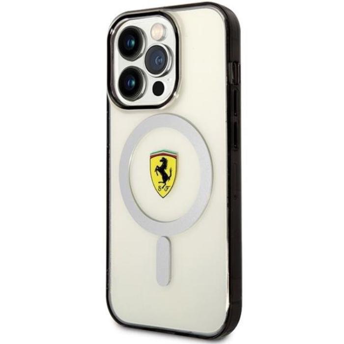 Ferrari - Ferrari iPhone 14 Pro Max Mobilskal Magsafe Outline - Transparent