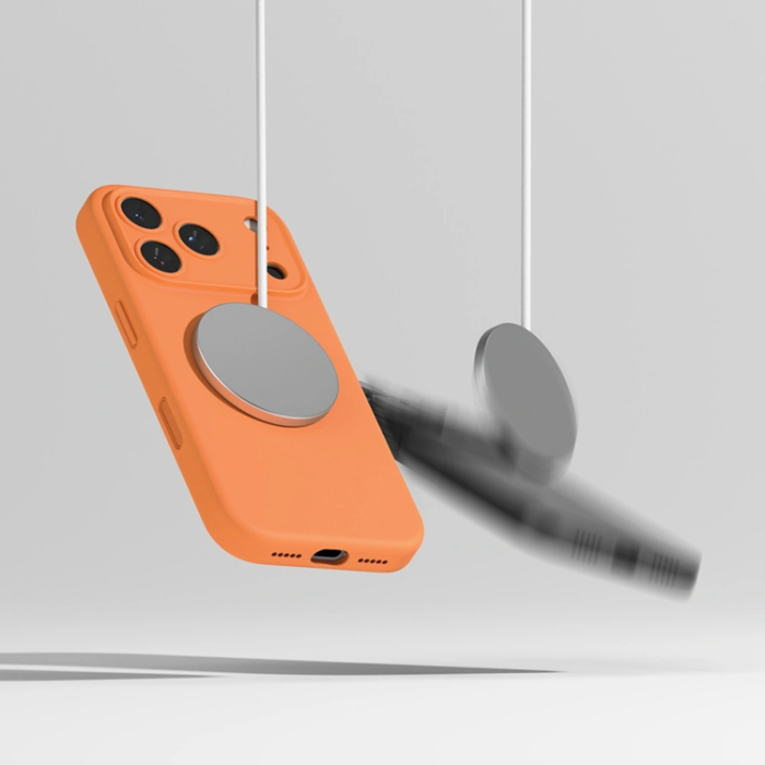 Ringke - Ringke iPhone 17 Pro Mobilskal Magsafe Magnetic Silikon - Tangerine