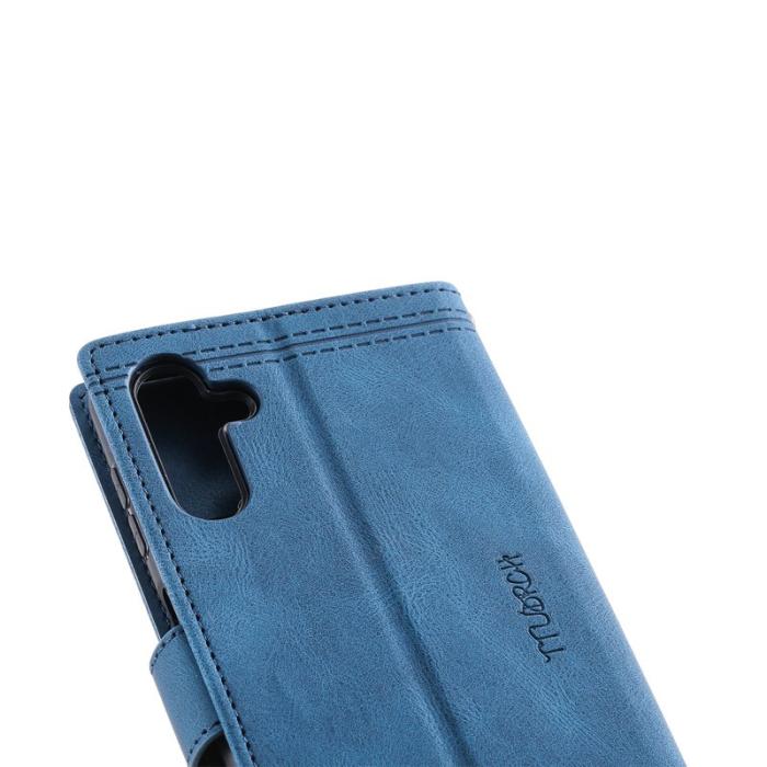 TTUDRCH - TTUDRCH Samsung Galaxy A57 Plånboksfodral Konstläder RFID Skydd - Blå
