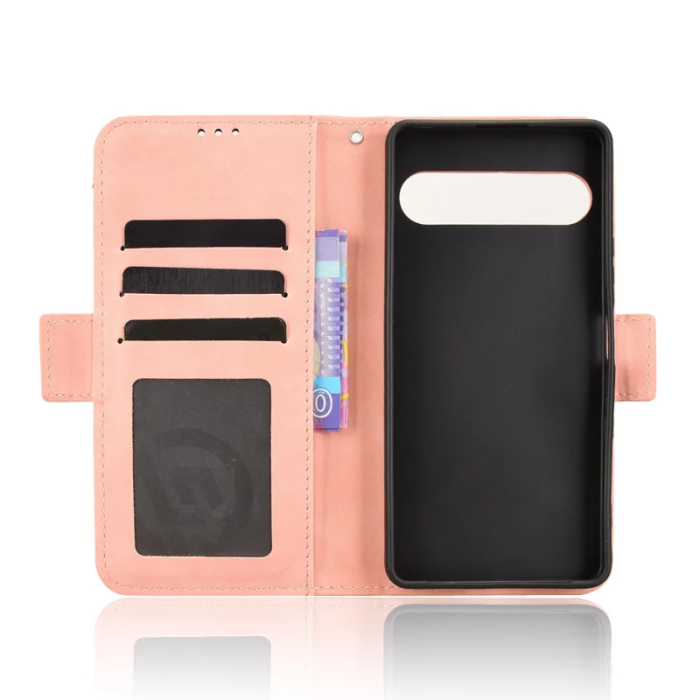 A-One Brand - Sony Xperia 10 VII Plånboksfodral Läder - Rosa