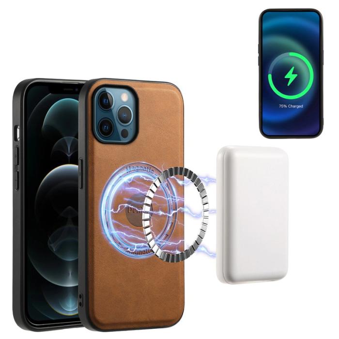 DENIOR - DENIOR A11 iPhone 12 Pro Max Fodral Retro PU+PC+TPU Brun