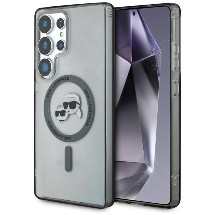 Karl Lagerfeld Galaxy S25 Ultra Mobilskal MagSafe Karl & Choupette Logo - Svart | 2353 | AlltMobil