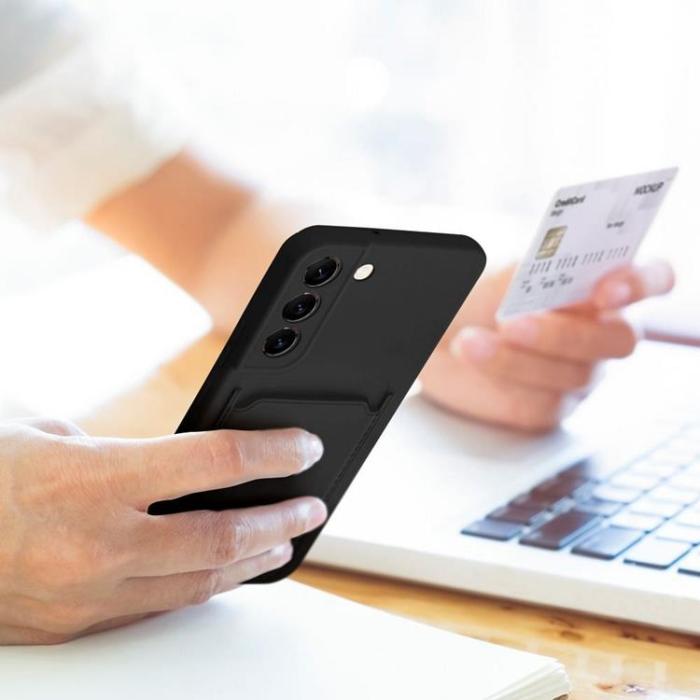 OEM - Galaxy A15 Mobilskal Korthållare - Svart