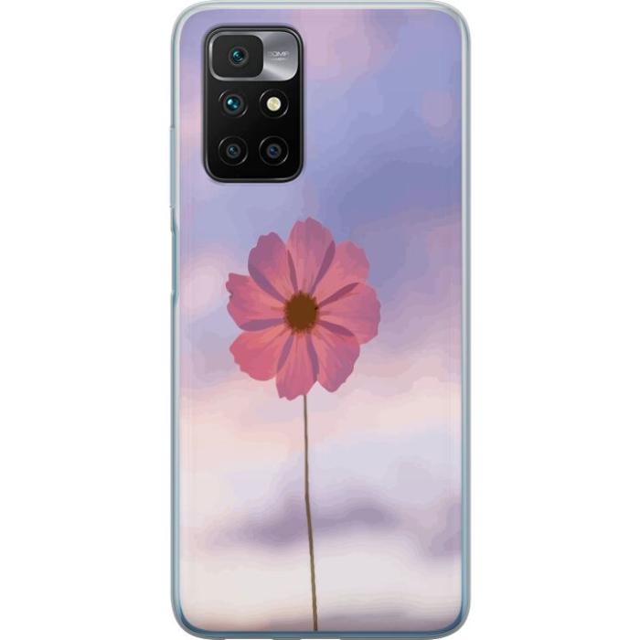 iSecrets - Mobilskal till Xiaomi Redmi 10 med Rosa blomma