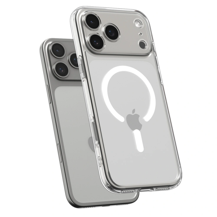 Spigen - Spigen iPhone 17 Pro Max Mobilskal Magsafe Ultra Hybrid - Clear/Vit