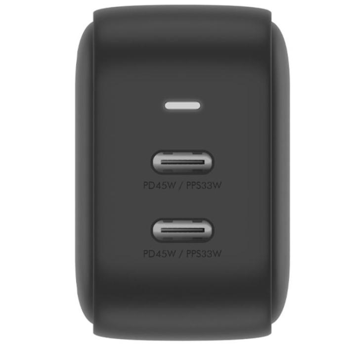 ENERGEA - Energea Snabbladdare 45W 2xUSB-C PD-PPS GaN45 US/EU Travelite