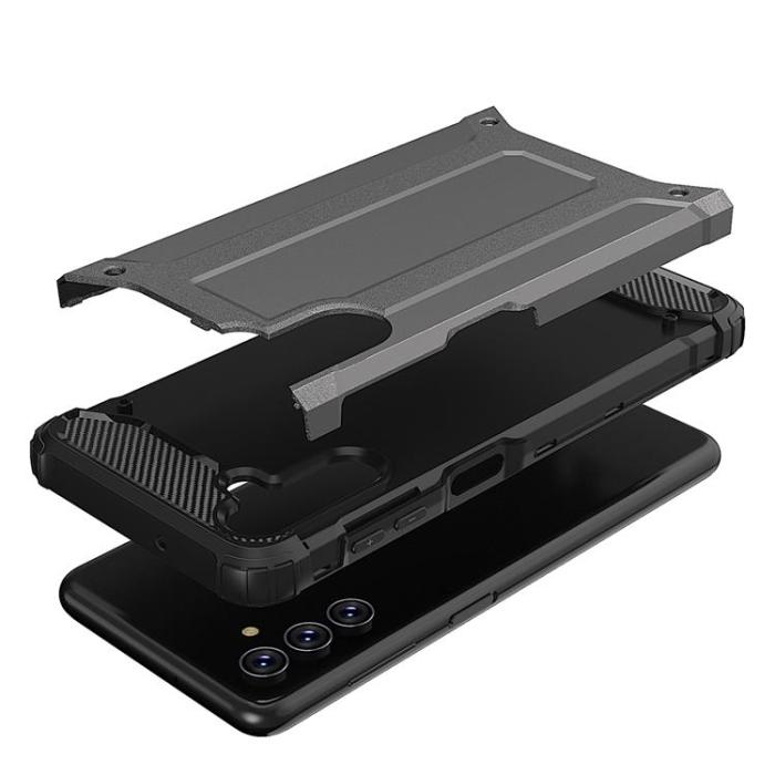 Ruhtel - Hybrid Galaxy A13 5G Skal Armor Tough Rugged - Svart