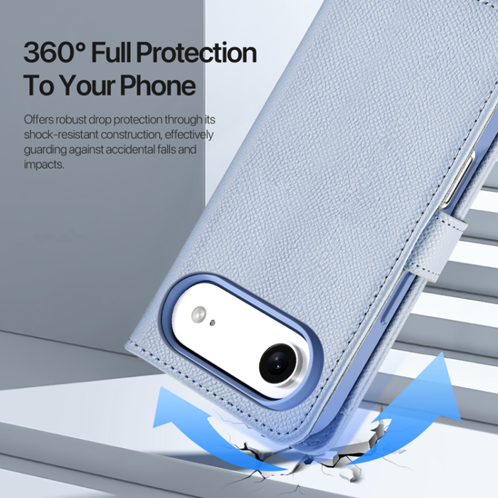 Dux Ducis - Dux Ducis iPhone 17 Air Plånboksfodral Magsafe Detachable Lawa - Blå