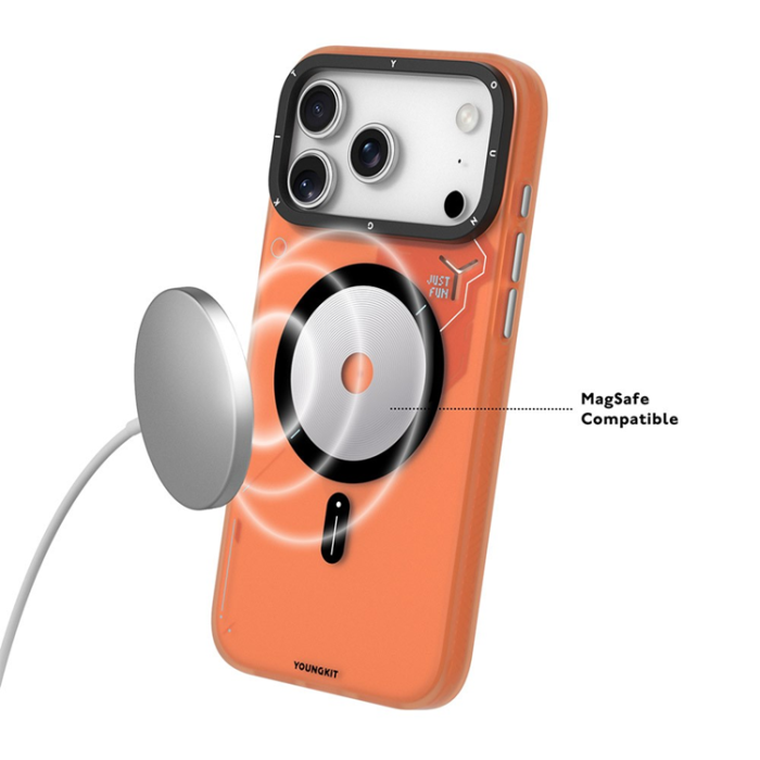 YOUNGKIT - YOUNGKIT iPhone 17 Pro Mobilskal MagSafe Unique Disc - Mörkgrå
