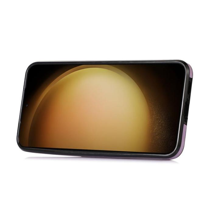 OEM - Mobilfodral för Samsung Galaxy S26 Kortfack Kickstand Konstläder + TPU - Lila