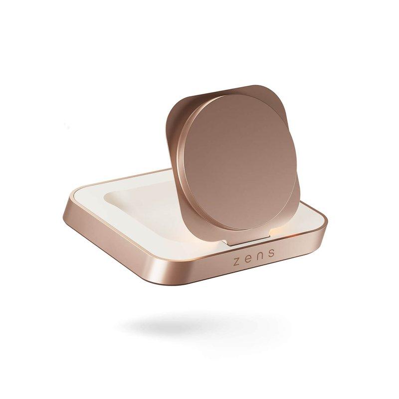 ZENS Trådlös Laddare Nightstand Qi 15W Koppar
