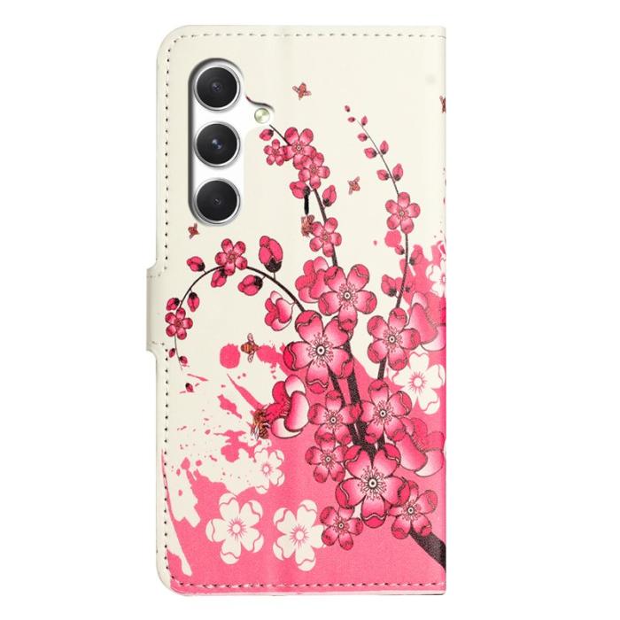OEM - Plånboksfodral för Samsung Galaxy S26 Konstläder - Plommonblomma