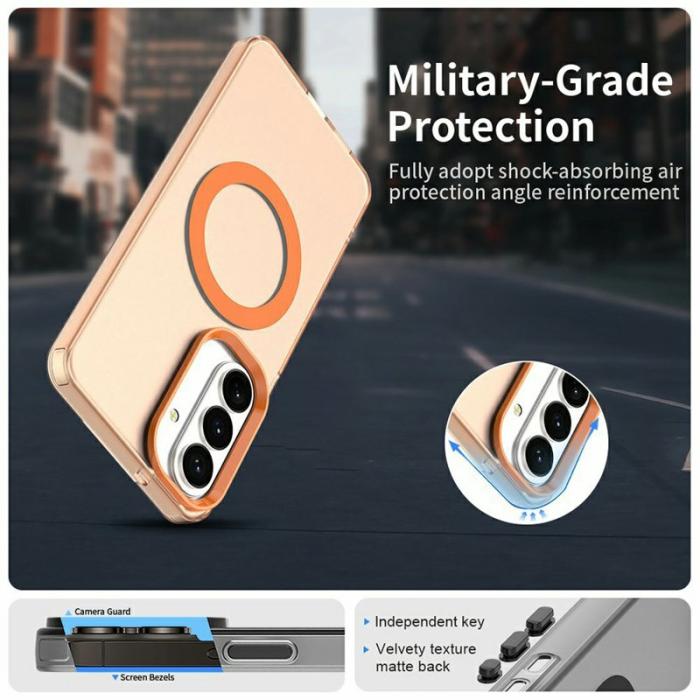 OEM - Mobilskal för Samsung Galaxy S26 Plus Magnetiskt Anti Drop - Orange