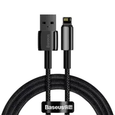 BASEUS - Baseus Tungsten USB-A till Lightning kabel 1m - Svart