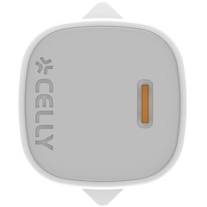 Celly - Celly Snabbladdare GaN 1 x USB-C PD 30W - Vit