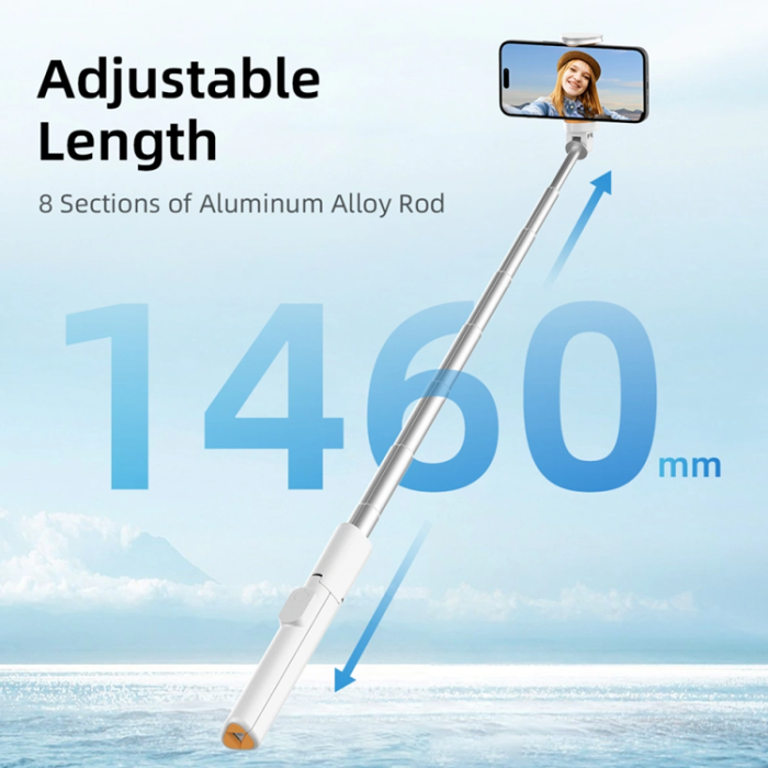 Tech-Protect - Tech-Protect Bluetooth Selfie Stick Tripod - Vit