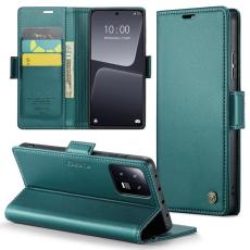 Caseme - CASEME Xiaomi 13 Pl&aring;nboksfodral Konstl&auml;der RFID-Skydd Gr&ouml;n