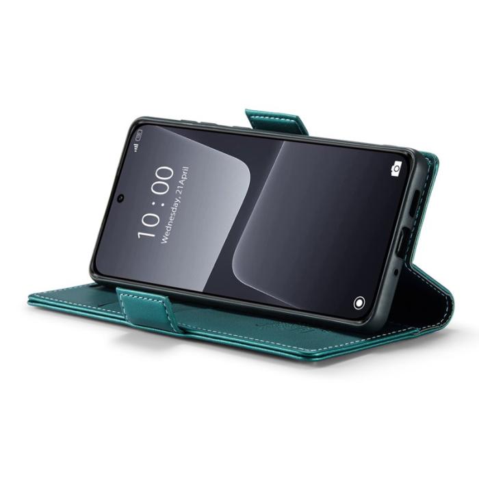 Caseme - CASEME Xiaomi 13 Plånboksfodral Konstläder RFID-Skydd Grön