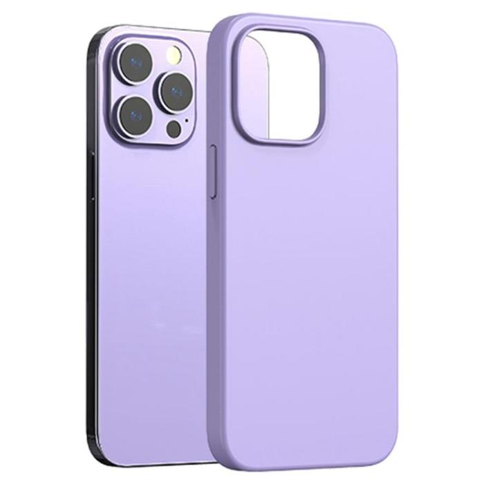 UTGATT1 - AZEADA iPhone 14 Pro Skal Ultra Slim Silicone - Lila
