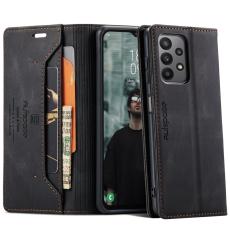 AUTSPACE - AUTSPACE A01 Wallet Fodral f&ouml;r Samsung Galaxy M23 5G - Svart