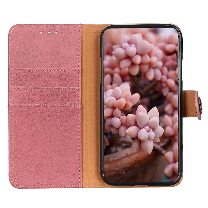 KHAZNEH - KHAZNEH Galaxy A24 4G Plånboksfodral Cowhide - Rosa