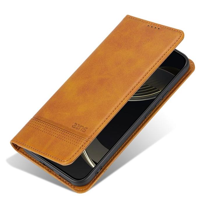 AZNS - AZNS Samsung Galaxy S25 Ultra Plånboksfodral Konstläder - Brun