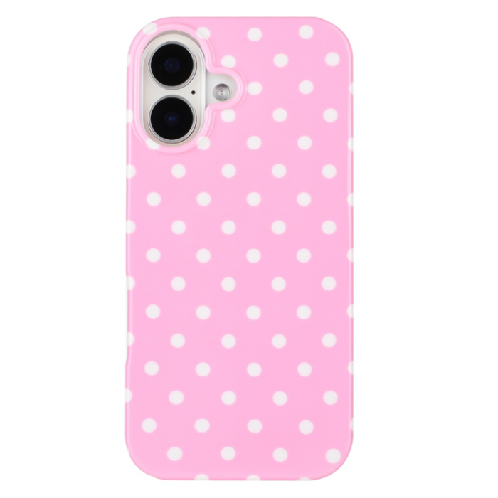 A-One Brand - iPhone 17 Mobilskal Dot Design Imd Tpu - Rosa