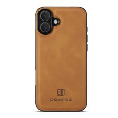 DG.MING - DG.MING Mobilskal till iPhone 17 PU L&auml;der Hybrid - Brun
