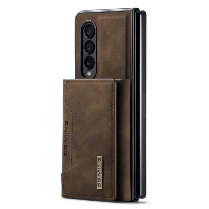 DG.MING - DG.MING Konstläder Plånboksfodral för Samsung Galaxy Z Fold3 5G - Brun