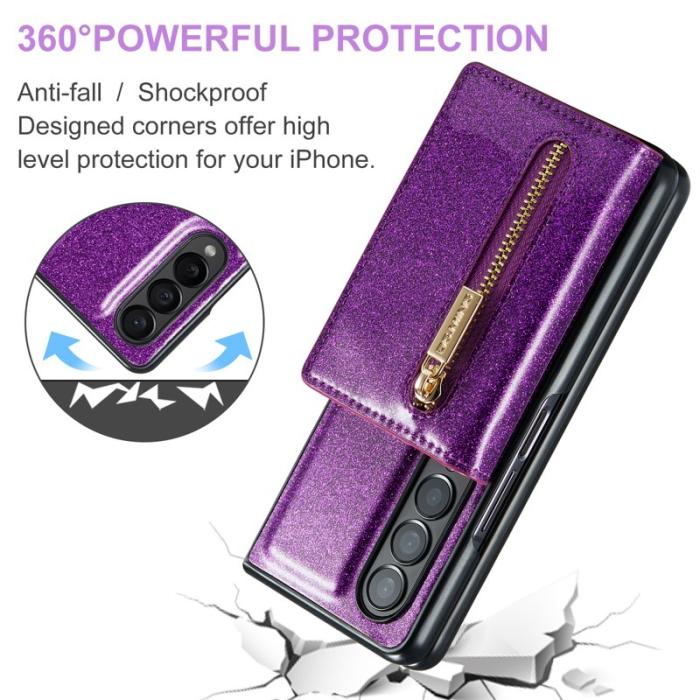 DG.MING - DG.MING M3 Series Mobilskal till Samsung Galaxy Z Fold3 5G Lila