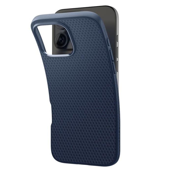 Spigen - Spigen iPhone 16 Pro Mobilskal Liquid Air - Marinblå