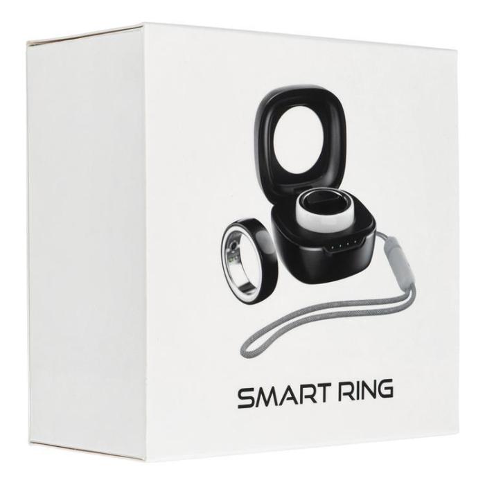 OEM - Smart Ring Med Laddningsbox - Storlek (18mm)  - Svart
