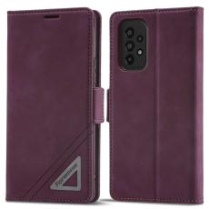 FORWENW - FORWENW F3-Series Samsung Galaxy A53 5G Konstl&auml;der Pl&aring;nboksfodral - Vinr&ouml;d