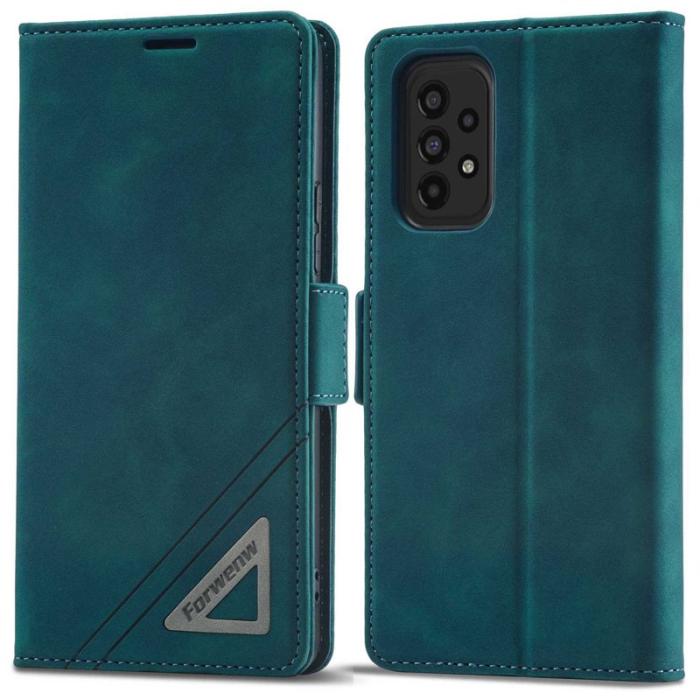 FORWENW - FORWENW F3-Series Samsung Galaxy A53 5G Plånboksfodral Konstläder - Cyan