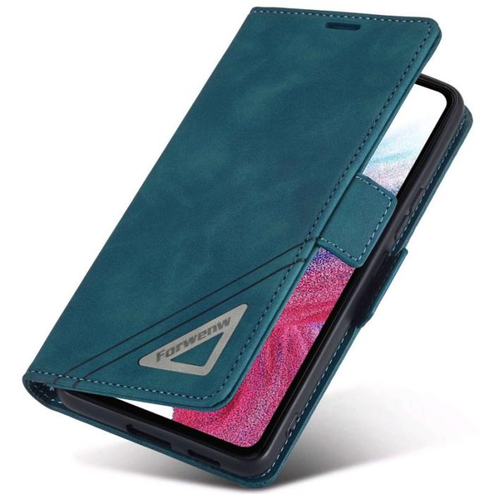 FORWENW - FORWENW F3-Series Samsung Galaxy A53 5G Plånboksfodral Konstläder - Cyan